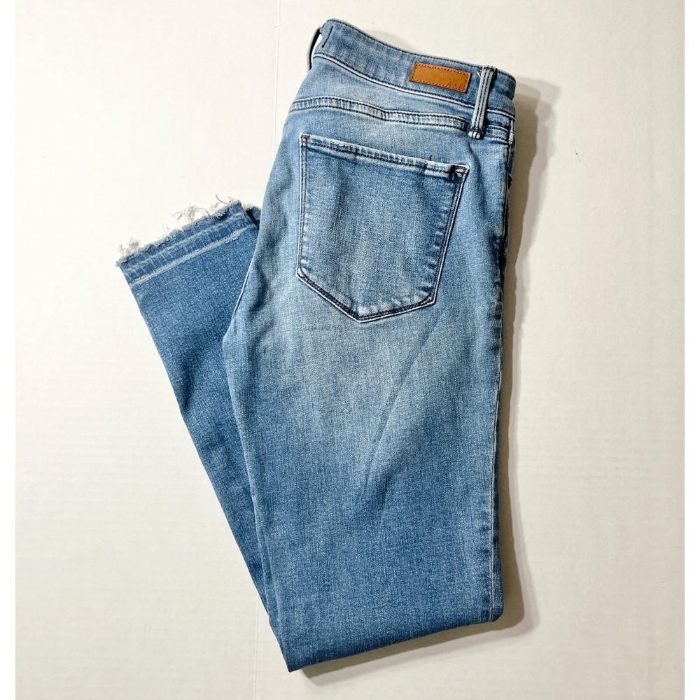 Abercrombie & Fitch Jeans 28 6L Harper Ankle Light Wash Raw Hem Skinny High Rise